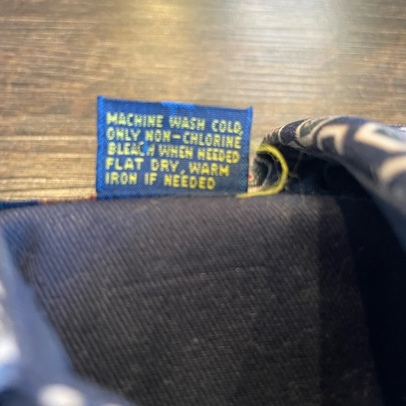 Ivy‎ Crew Shirt Mens Size Medium All Over Paisley Logo Button Down Heavy Cotton - Picture 4 of 9